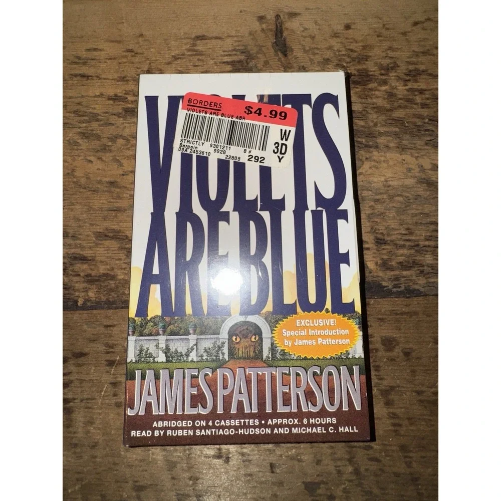 JAMES PATTERSON AUDIOBOOK ON CASSETTE LOT OF 2 ROSES ARE RED VIOLETS, NEW SEALED - Picture 3 of 4